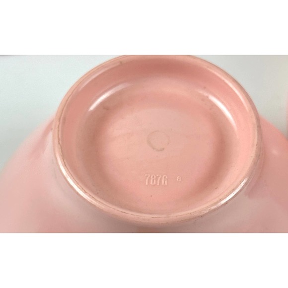 Vintage Pink Melmac Coffee Cups Retro 1950's Melamine MCM Mid Century Kitchen - Picture 7 of 7